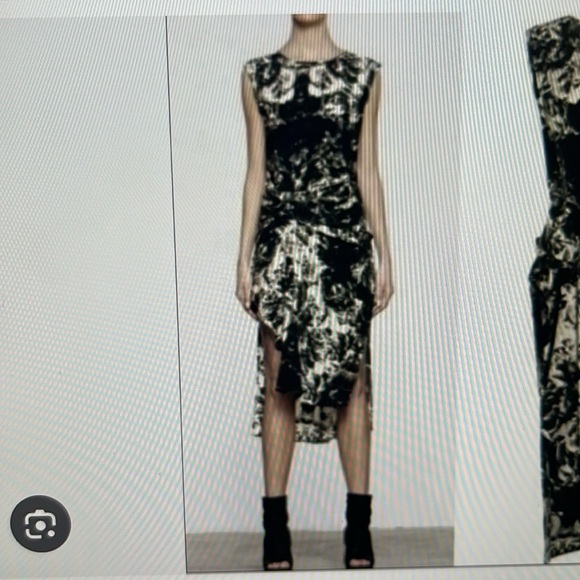 Allsaints ladies Riviera shade silk dress size US 6 - Picture 2 of 8